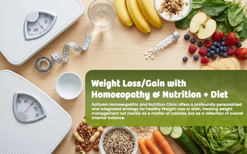 Weight Loss/Gain with Homoeopathy & Nutrition + Diet